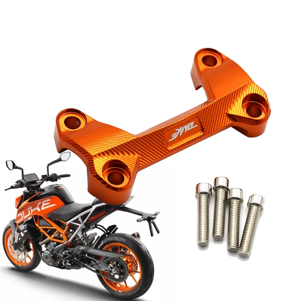 Алюминиевый хомут для руля мотоцикла с ЧПУ orange DUKE 390 верхняя крышка зажим