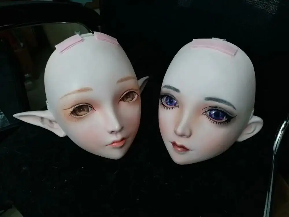 NEW-26) BJD Кигуруми для транссексуалов, Красота макияж Косплэй силиконовая маска Аниме Kigurumi маски резиновые секс куклы - Цвет: type 5