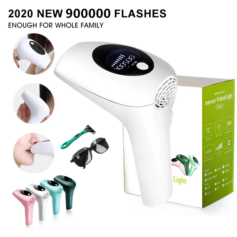 Lowered Laser Epilator Hair-Removal Flashes Permanent Painless Women Electric 900000 R6qX0pQky