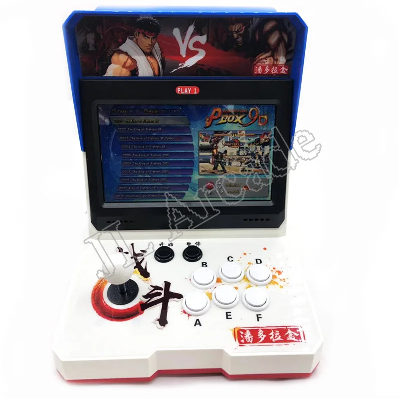 Nieuwste Pandora Box 9d 2500 В 1 пластиковый мини-аркадный 10 дюймов двойной экран 2 Speler bartop 3d tekken 1 2 3 Mortal Kombat 1 2 3 4