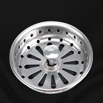 

Kitchen Stainless Steel Sink Stopper With Drain Hole Household Simple Sink Stopper Sink Accessories