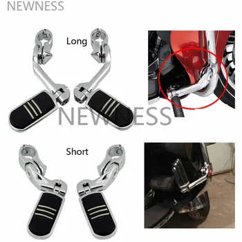 

Motorcycle Short&Long Adjustable Highway Pegs Engine Guard Foot Pegs Footrest Clamp For Suzuki INTRUDER BOULEVARD M109R C109R