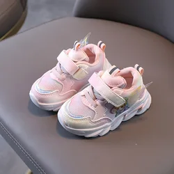 Chaussures de sport pour enfants, baskets décontractées et respirantes, à la mode, à semelle souple 