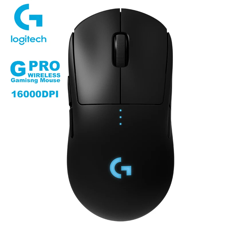 Беспроводная игровая мышь Logitech G PRO RGB с сенсором HERO 16K DPI 4-8 программируемых кнопок