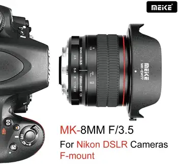 

Meike 8mm f3.5 Manual Wide Fisheye lens Full-Frame APS-C for Nikon F mount d3100 d3200 d3500 d5600 d750 d7000 d7100 d5100 d5300