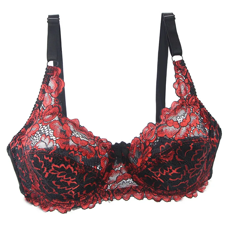 DaiNaFang Lace Embroidered Bras Women Push Up Underwear Sexy Ladies Large BH Tutible Adjusted Bralette Plus Size Lingerie 4