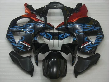 

for Honda Cbr954RR 2002 Bodywork CBR 954RR 2002 Black Blue Flame Abs Fairing CBR 954 RR 2002 - 2003 Fairing