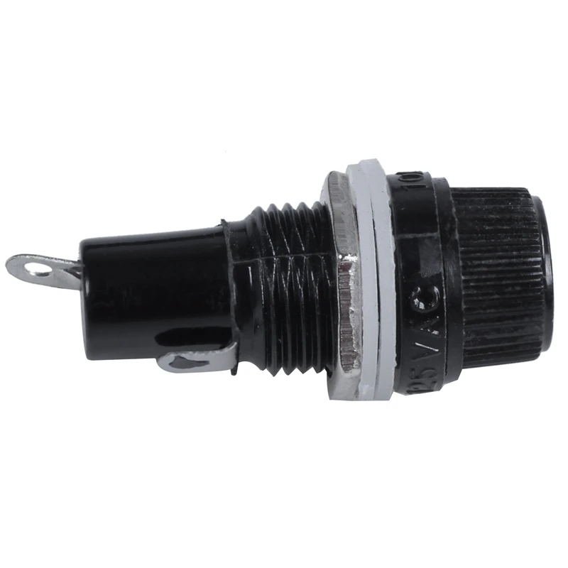 10 шт 10A AC 250V 5mm x 20mm панель установленное пластиковое гнездо держателя плавкого предохранителя