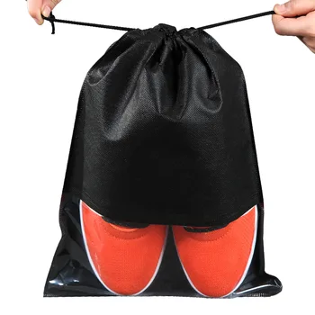 

10 pcs Waterproof Shoe Storage Bags Travel Non-woven Bags Portable Portable Drawstring Bags Home Organization and Storage