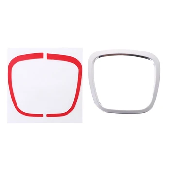 

Car Steering Wheel Decorative Sticker Emblem Frame Cover For Audi A4 A5 Q5 A6 Q7