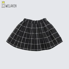 WeLaken/Новая Осенняя клетчатая юбка Детская юбка для девочек модная юбка для маленьких девочек детская одежда для девочек школьные юбки осенний костюм для малышей