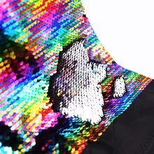 Высокое качество 130*50 см Реверсивный Русалка рыбья чешуя блесток ткань блестящие пайетки ткань для рукоделия пальто платье/Подушка/одежда