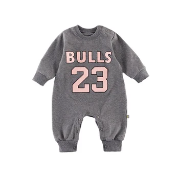 

New Fashion Baby Clothes for Boy Girls Rompers letters Long sleeves Autumn Winter Warm Sports Toddler Jumpsuit Outfits 0-18M