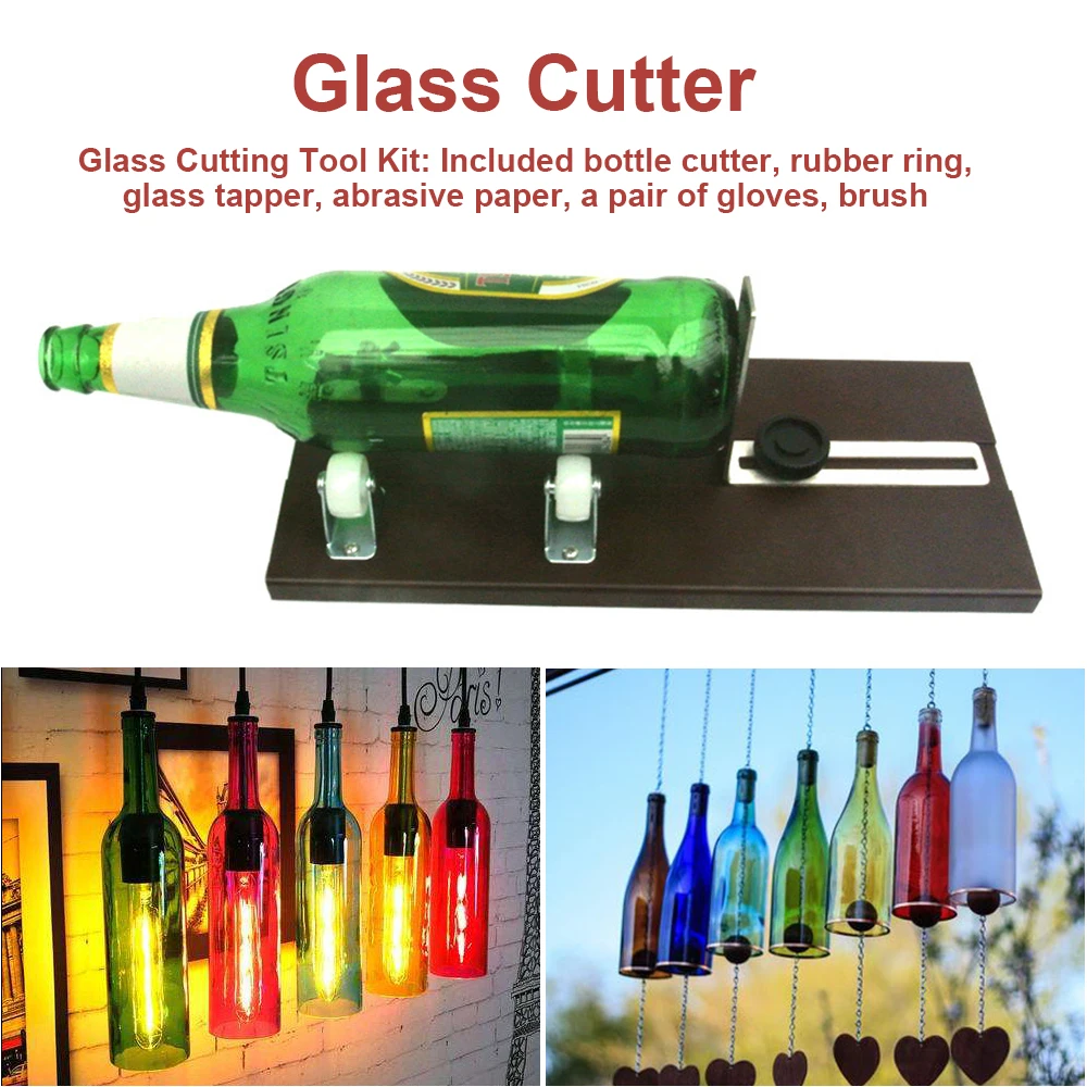 Glass Bottle Cutter Kit Beer Wine Jar DIY Cutting Machine Craft Recycle Tools