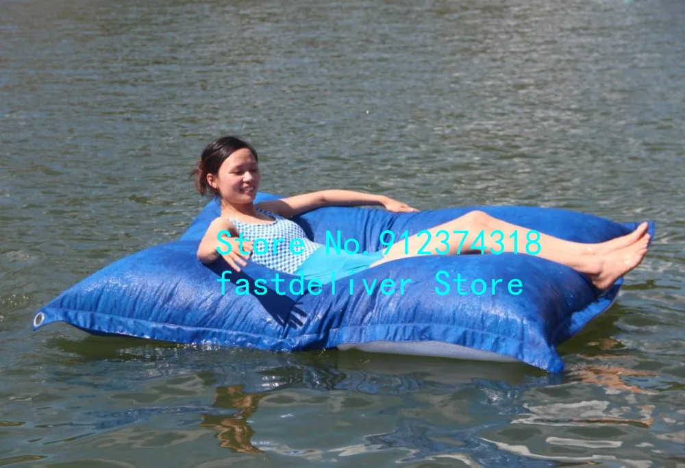 Outdoor Large Swimming Pool Floating Waterproof dirt resistant Bean Bags Seat Cushion cover