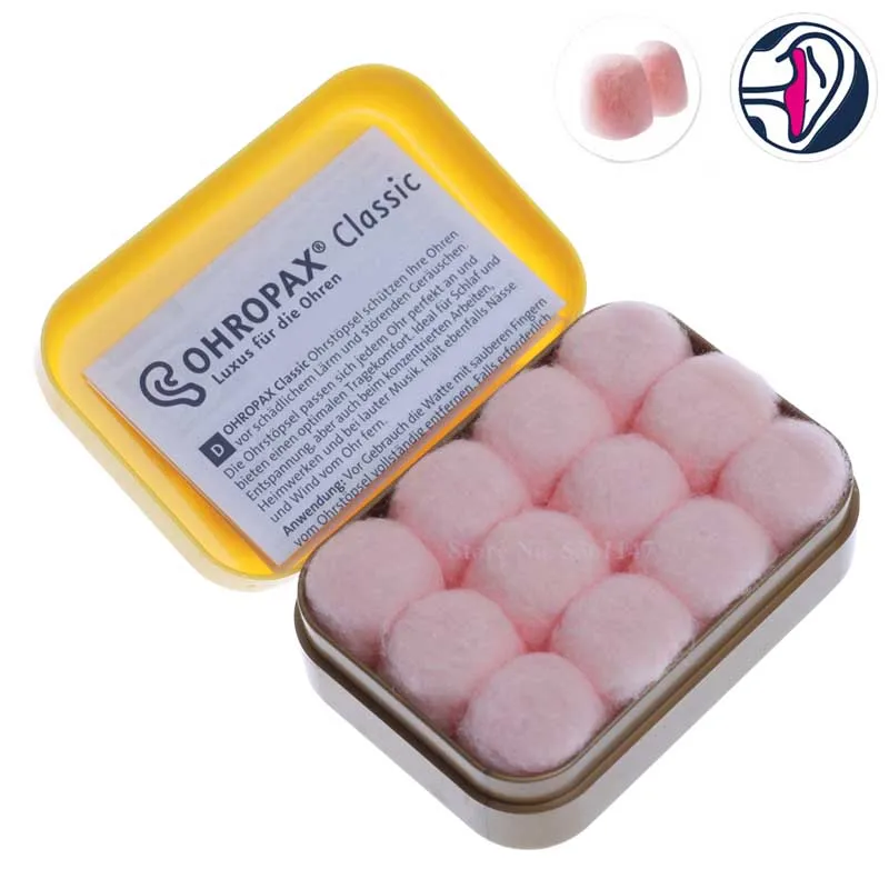 6pairs Original Classic Wax Earplugs Comfortable Wax Ear Plugs Traval