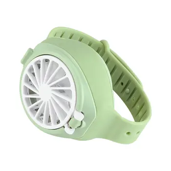

USB Portable Mute Small Fan Watch Mini Fan Handheld Ventiladors Rechargeable Handy Air Cooling Fan for Outdoor Home Hardware 5W