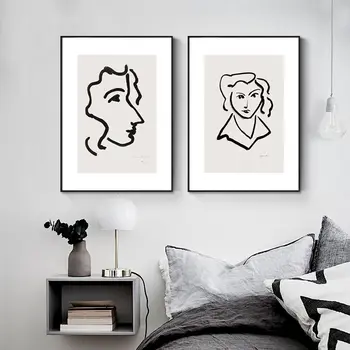 

Abstract and Simple Figure Canvas Paint Instrument Picture Inde Aesthetic Poster Decor Reading Room Bedroom Art Wall Home Decor