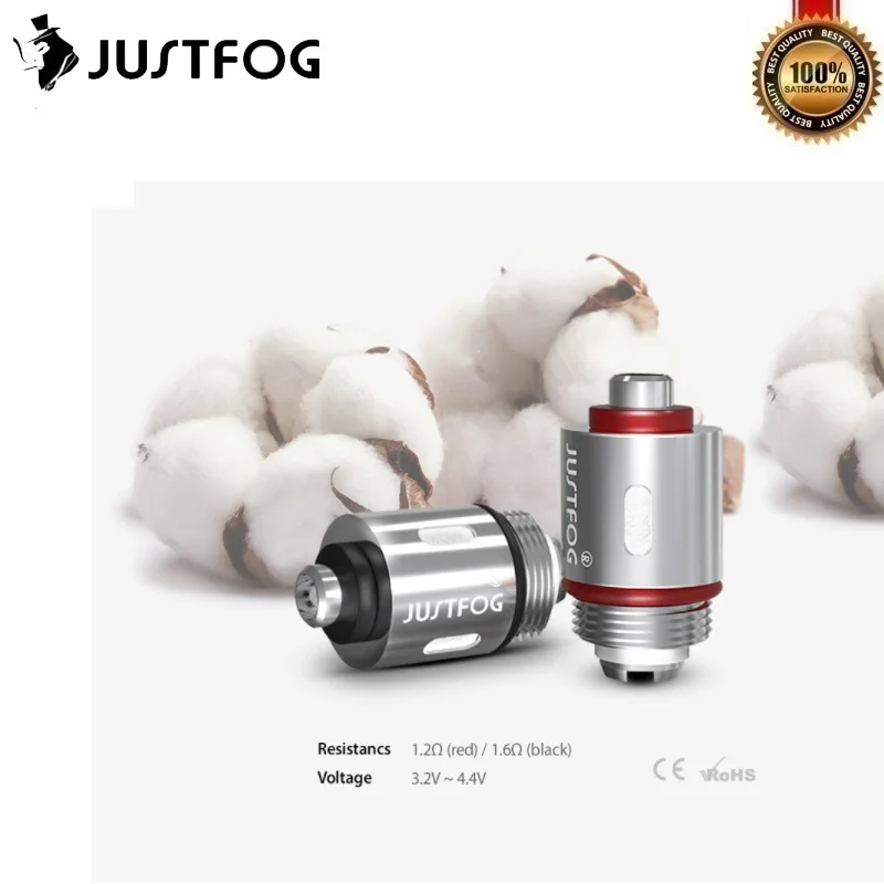 Оригинальный комплект JUSTFOG QPOD 900 мАч аккумулятор с 1 9 мл Pod & Ом OCC Нижняя катушка
