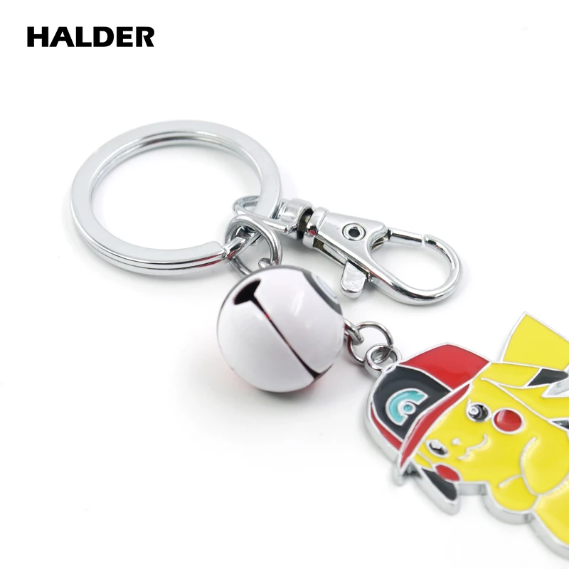 KS0015 HALDER Покемон карманные монстры Пикачу бросок poke ball Bell кулон брелок для рюкзака аксессуары безделушки автомобильный брелок