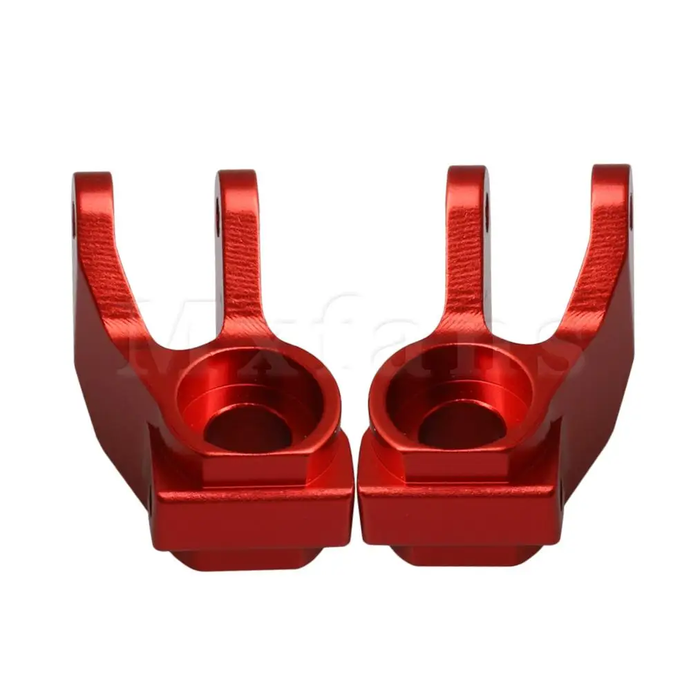 

Mxfans2 Pieces Red Alloy RC 1:10 Steering Hub Carrier for TRXXAS SLASH 2WD