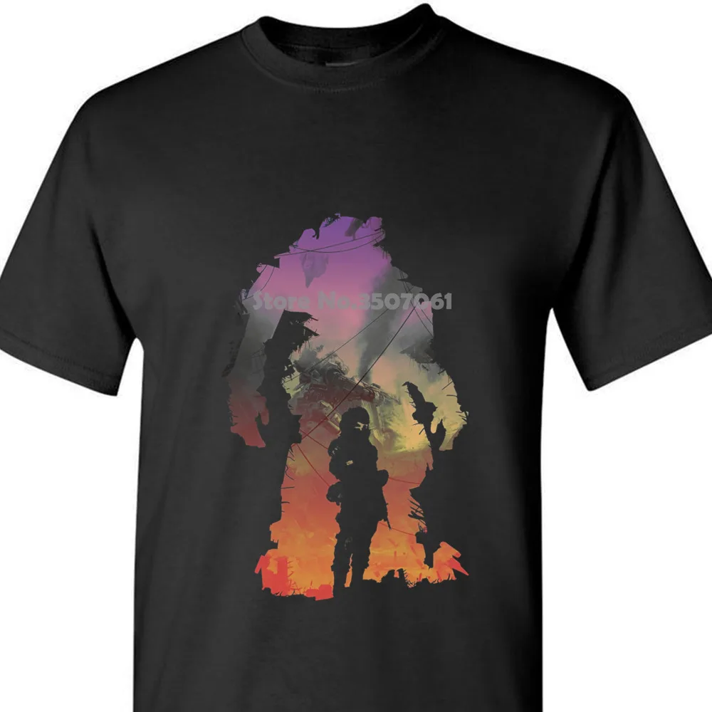 

Casual Plus Size T-shirts Hip Hop Style Tops Tee S-2xl Titanfall Protector Adult Premium T-shirt coat clothes tops