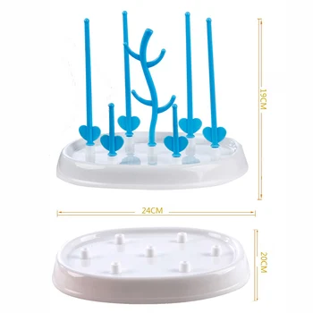 

Holder Useful Baby Bottle Dryer Rack Simple Tree Shape Cleaning Drying Rack Shelf Kitchen Feeding Holder Tools NIN668