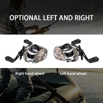 

Saltwater Fishing Reel Outdoor Lure Fishing Dripping Reel with 7:3:1 High Speed Ratio TT103 Left Hand