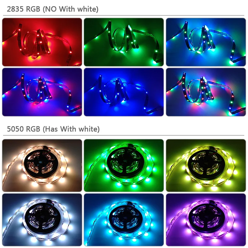 5M10M15M Светодиодные ленты светильник RGB 5050 2835 Водонепроницаемый DC12V гибкая лента