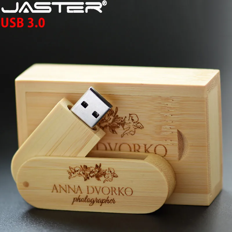 JASTER(более 10 шт бесплатный логотип) деревянный USB3.0+ коробка ручка привода 4g 8GB 16G 32GB 64G USB флэш-накопитель фотографии свадебные подарки