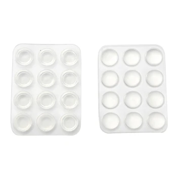 

24pcs Elastic Self-adhesive Kitchen Cabinet Door Protection Anti-collision Rubber Transparent Pad Bumper Muffling