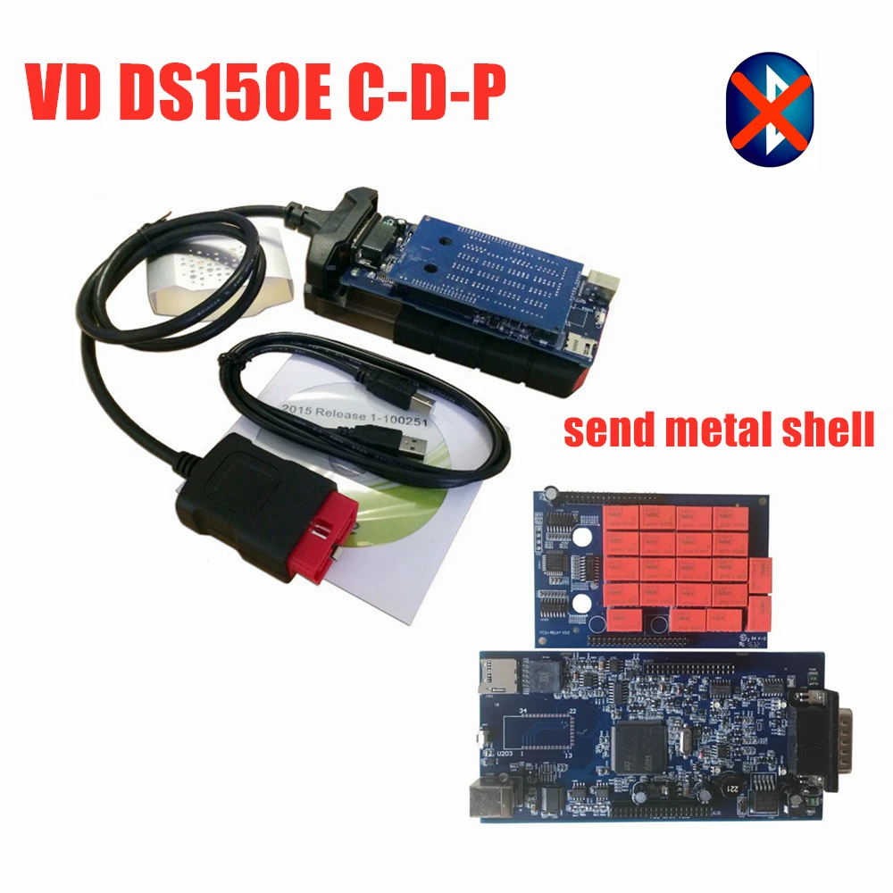 Vci VD TCS C-D-P 2016R0 keygen с bluetooth сканером для delphis vd ds150e c-d-p obd obd2 автомобили Грузовики диагностический инструмент - Цвет: without bluetooth