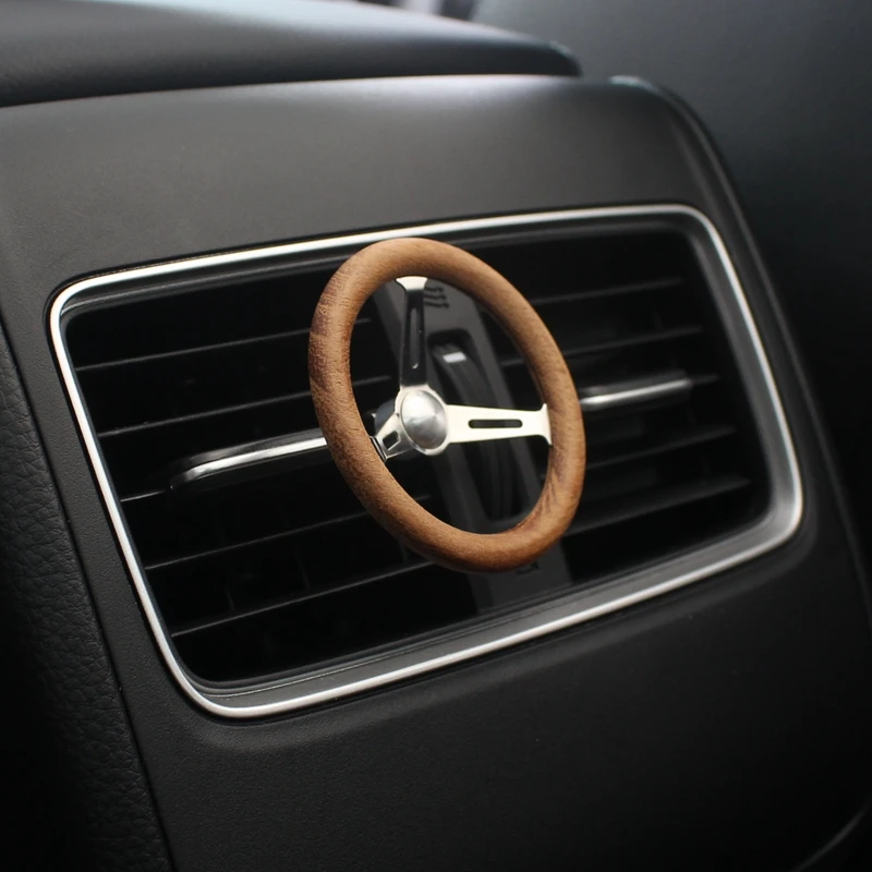 Auto Lufterfrischer Duft Parfüm Diffusor Vintage Holz Lenkrad Vent Outlet  Guter Geruch Düften Duftspender Luftreiniger Dekoration Innenzubehör Für  Nissan Suzuki