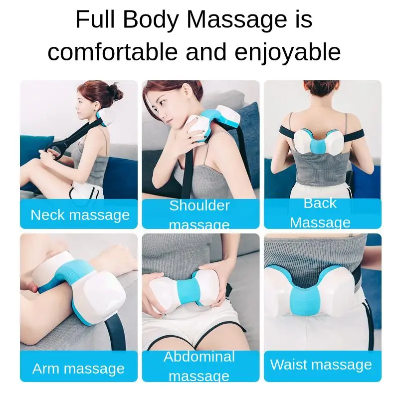  Smart Heating Neck And Shoulder Massager USB Relaxation Kneading Cervical Vertebra Infrared Physiot - 4000444095724