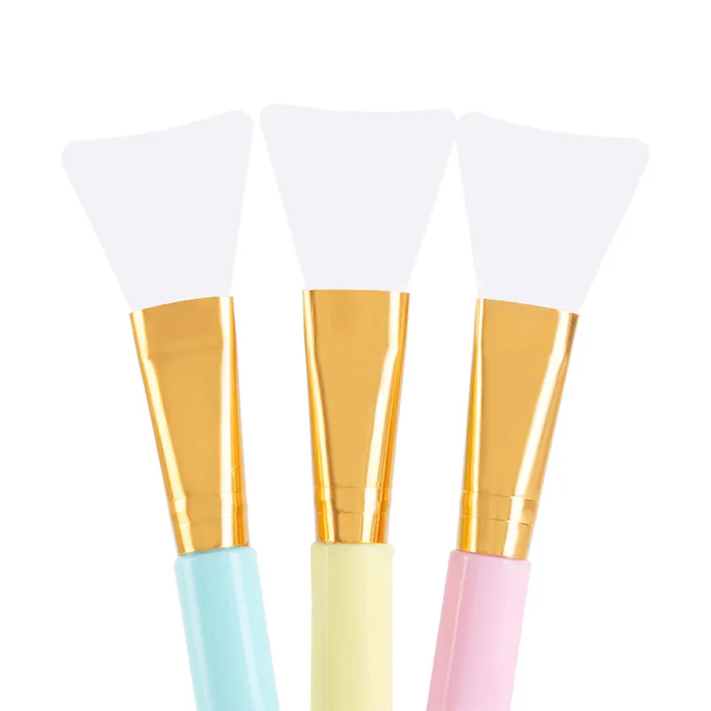 

3 Colors 1Pc Professional Facial Mask Stirring Soft Silicone Makeup Brush