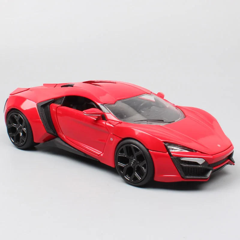 Роскошные великолепные спортивные гоночные автомобили Jada Lykan HyperSport литые 1:24