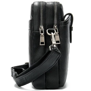 

New Leather Men'S Shoulder Bag Multi-Function Small Bag Top Layer Leather Business Bag Diagonal Men'S Bag