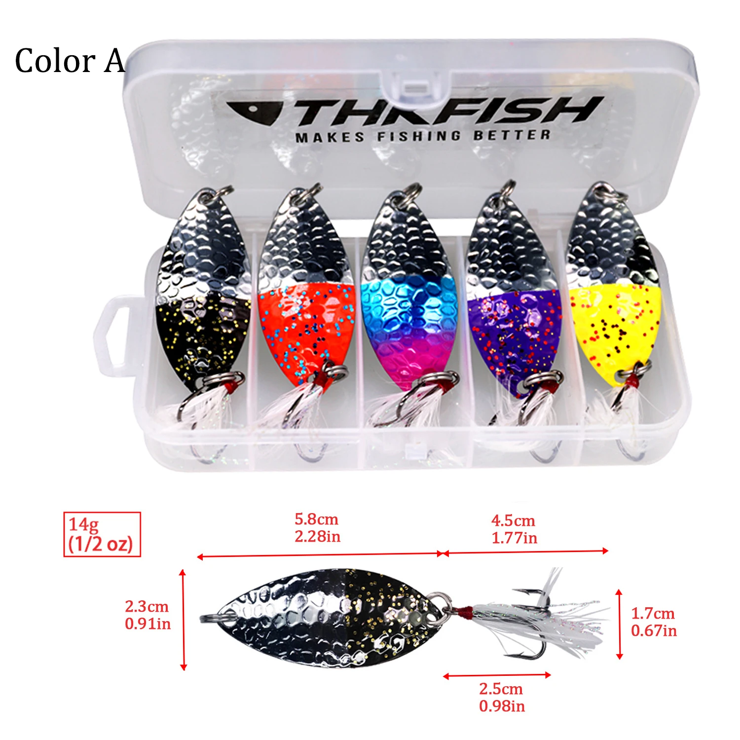 Metal Fishing Jigging Spoon Lure  Spoon Bait Metal Fishing Lures -  5pcs/box Metal - Aliexpress