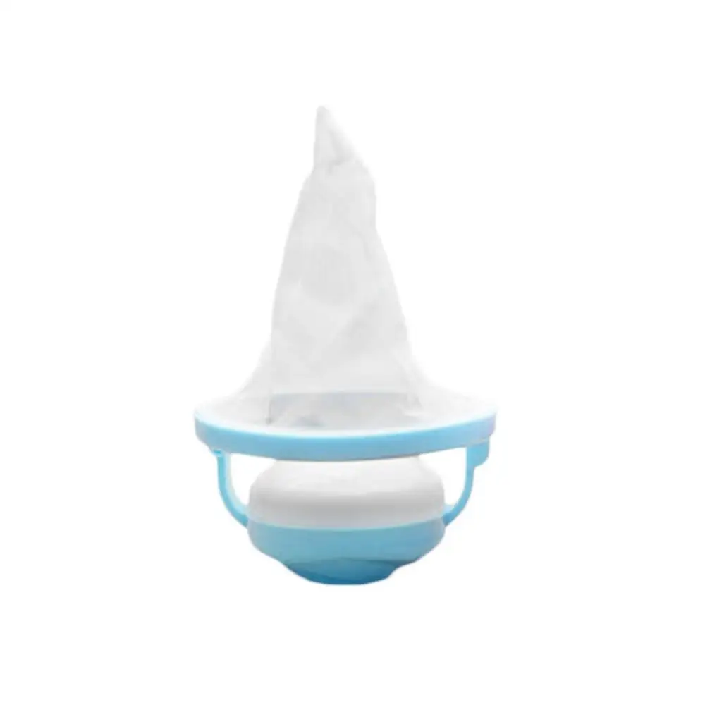 blue Laundry Washing Machine Wool Filtration Hair Removal Ball Durable Removable Mesh Filter Bag Laundry Ball Supplies - Цвет: blue