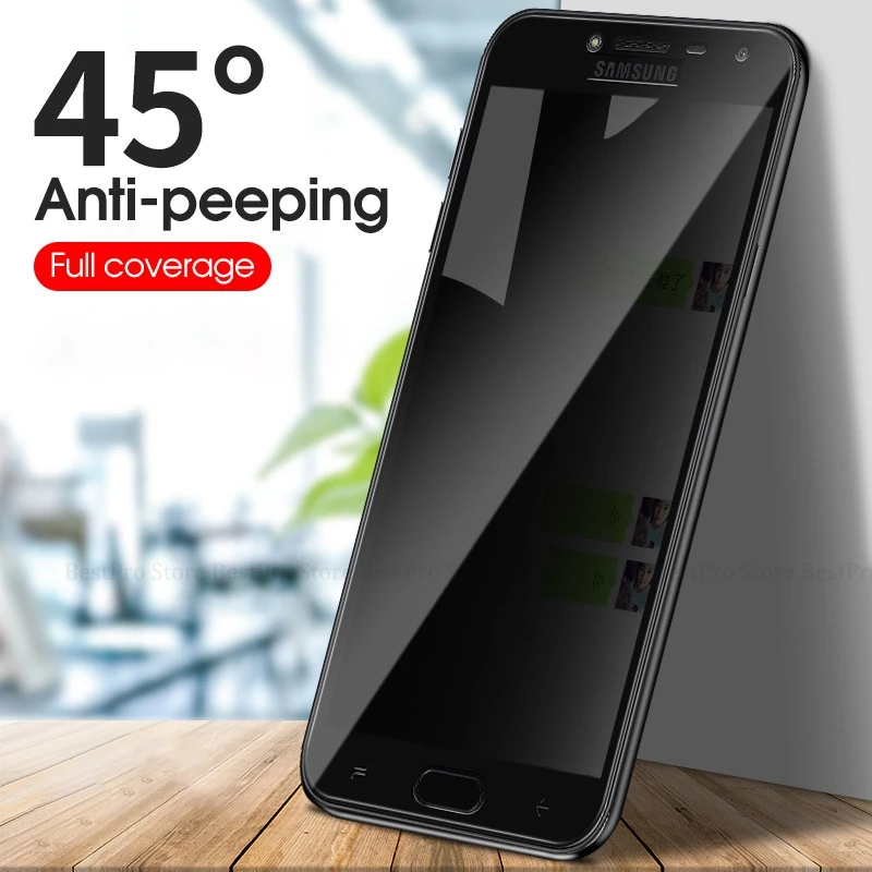 

3D Curved Anti-Glare Tempered Glass For Samsung A6 A8 2018 A6 Plus Privacy Screen Protector Anti-Peep Film For Galaxy A9 2018