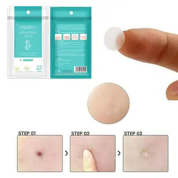 

22Patches/sheet Acne Pimple Master Patch Facial Acne Patch & Skin Tag Hydrocolloid Pimple Cover Tag Remover Stickers Skin Care