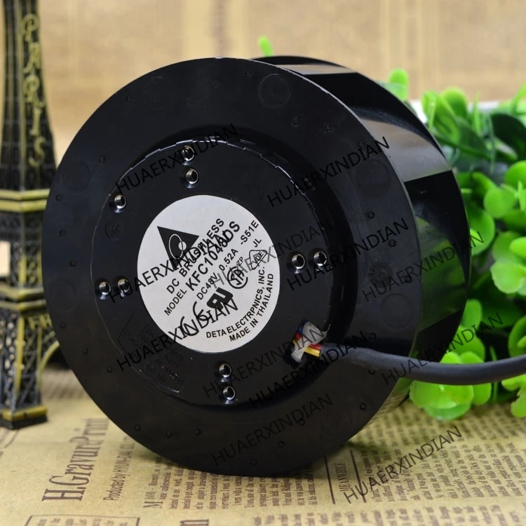 

Original NEW KFC1048DS 48V 0.52A 10 4 wiresPWM Motor protection cooling Fan