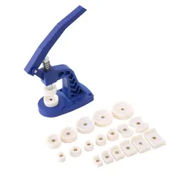 Presse à vis pour boîtier de montre, Kit de réparation d'horlogerie avec 12 matrices de pression pour boîtier avant et arrière en cristal 