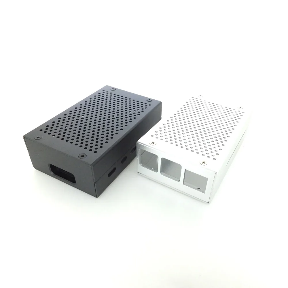 Алюминиевый Чехол Raspberry Pi 4B, металлический корпус с теплоотводом+ вентилятор для RPI 4, Модель B, совместимая с Raspberry Pi 4B