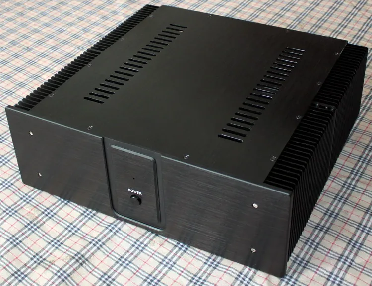 Size D410 W440 H150 DAC Amplifier Case Aluminum Chassis Power Supply DIY Box Preamp Amp Headphone Home Audio Enclosure WA30