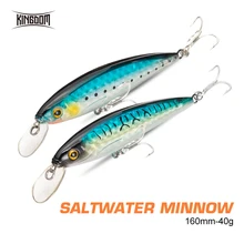 

Kingdom Floating Minnow Fishing Lures 40g 140mm Swimbait Saltwater Wobblers Artificial Saltwater Hard Baits Jigging Lure Tackles