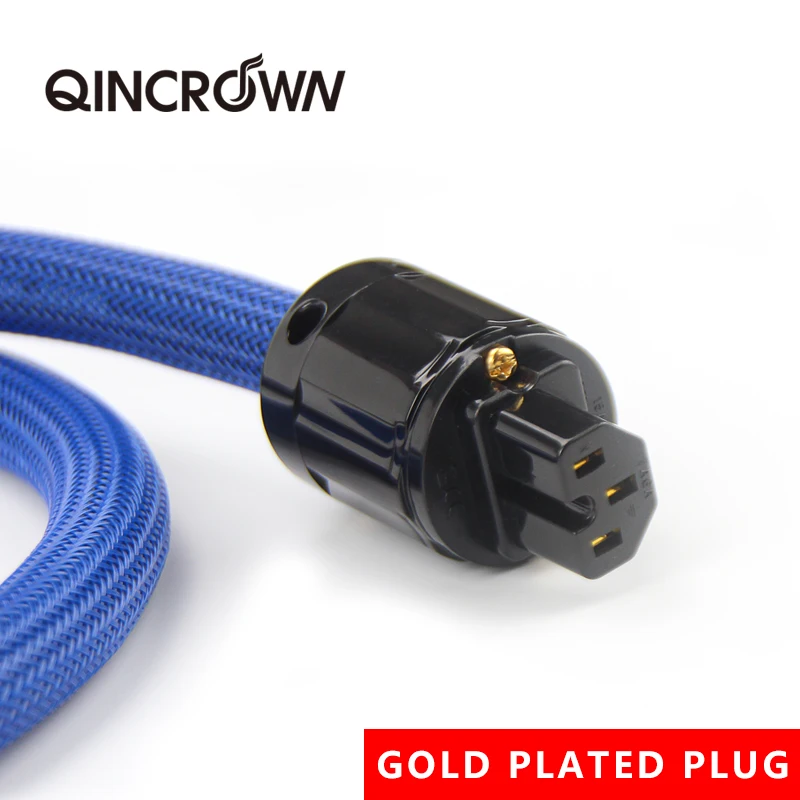 Усилитель Аудио для alta gama XSSH Hifi OFC cobre puro Shuko EU+ IEC AC hembra chapado en oro кабель