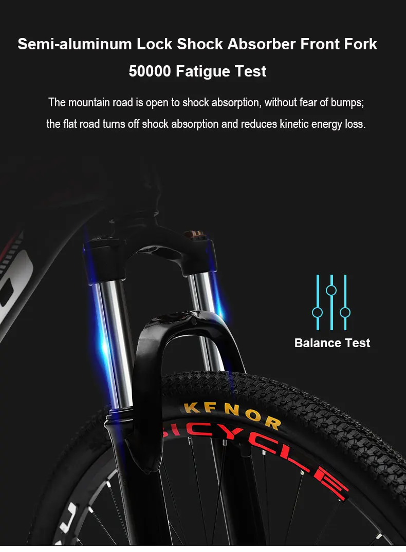 Discount Mountain Bike 24/26 Inch 21/24/27/30 Speed Variable Speed Double Shock Off-road Racing Student Adult 4