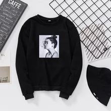 New Fashion Hoodies Sweatshirt Woman Spring and Autumn Print Hoodies Loose Women Tops Slim Fit Soft Lady Sweatshirt