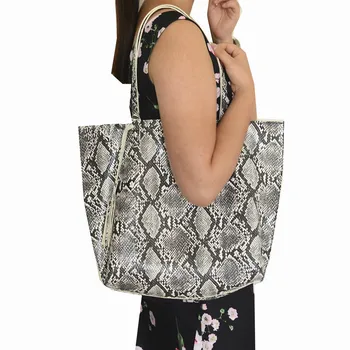 

Designer Handbag Women Bag Snake Printed Shoulder Bag Fringe Shoulder Bags Large Capacity Tote Female Big Woman Leather Handbag